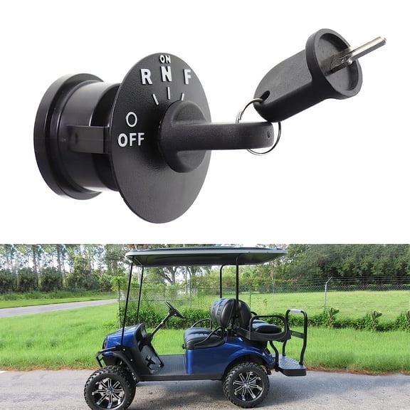 waltyotur 48V Ignition Key Switch & Keys Replacement for 2008 - Up RXV Electric Golf Carts