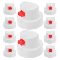 MIPCASE 10Pcs Durable White Spray Can Nozzles for Aerosol Cans with Waterproof Button