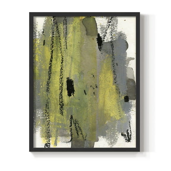 Loft Pastel I Framed Print in Black Solid Wood Framed Print No Nail Hanging