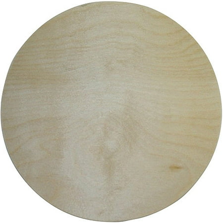 MPI Unfinished Wood Baltic Birch Plaque, Circle, 10"