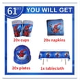 thumbnail image 3 of Spiderman Birthday Decorations Disposable Tableware Set Spider-Man Balloons Banner Backdrop Party Event Supplies For Kids glasses set Other, 3 of 6