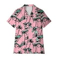 thumbnail image 4 of Qulqfy Short Sleeve Summer Shirts for Women Casual Hawaiian Print Fashion Turn Down Collar Drop Shoulder Button Short Sleeve Tops for Women, 4 of 5