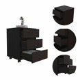 thumbnail image 4 of Atlin Designs 3-Drawer Modern Wood Filing Cabinet in Black, 4 of 6