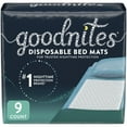 thumbnail image 1 of Goodnites Tapis de Lit Jetables de Nuit pour l'Énurésie, 1 of 7