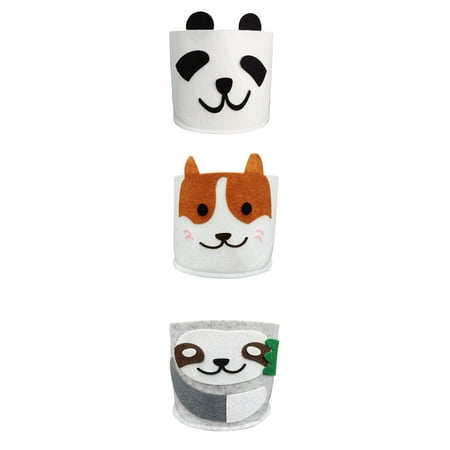 

Huaai Flower Pots Container Pandas Pot Felts Dog Shaped Sloth Flower Potted Small Handmade Flower Pots Multicolor
