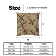 thumbnail image 5 of Cross Elegant Velvet Decorative Bed Pillow Covers Throw Pillows Set with Unique Patterns for all Occasions - 16x16, 18x18, 20x20 inches - 2 Pack Pillow Inserts Included, 5 of 6