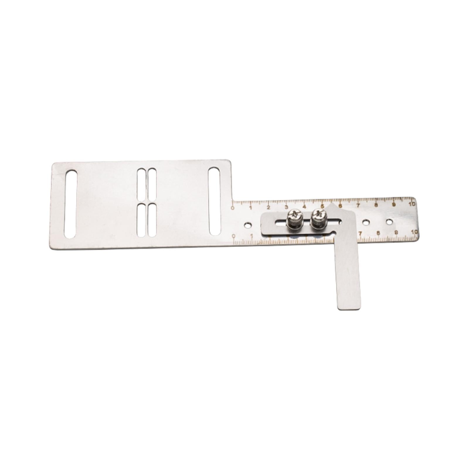 Adjustable Buttonhole Gauge Measuring Ruler Sewing Tool Stainless Steel Material Compatible with 1790 781 Users
