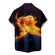 thumbnail image 5 of Hombres Casual Botones Playa Sin posicionamiento Estampado Turndown Camisa de manga corta Blusa Pompotops  oipoqjl46285, 5 of 5