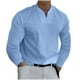 thumbnail image 1 of Tops para hombre Camisas Blusas Elegante Casual Camisas de manga larga Camisa Sólido Cuello en V Jersey Odeerbi  ODB-5, 1 of 8