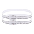 thumbnail image 1 of Unique Bargains 2Pcs Head Circumference Tape 24'(60cm) Flat Plastic Measuring Rule Measure for Child Head Circumference, White, 1 of 7