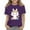 Purple, variant on KAUOD Kid Cute Bunny Easter T Shirt Short Sleeve Crewneck Tees Girls Easter Days Shirts Pullover Casual Clothing