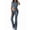 Gray Blue, variant on Women'S 2 Piece Outfits Lounge Sets Ruched Short Sleeve Tops High Waisted Wide Leg Pants Tracksuit Sets Navy Blue M