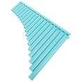 thumbnail image 1 of FOMIYES 1Set Beginner Pan Flute Sky Blue with Key 18 Pipe Musical Wind Instrument for Practice, 1 of 7