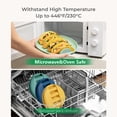 thumbnail image 4 of Boreal Craft Support avec Séparateurs Support Divisé Plateau de Service Plateau en Silicone Réutilisable Assiettes de Cuisine pour Servir Grill Ustensiles de Cuisson Extérieurs Ustensiles de Cuisson avec Couvercles Ensemble de Cuisson en Céramique, 4 of 7