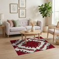 thumbnail image 3 of ODIKA Circle Semi Botanical Arrangement Symmetrical Decorative Border for Dorm Room, Small Living Apartment, Stain Resistant Low Profile, 3 of 7