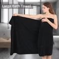 thumbnail image 4 of Covina Home 8 Pcs Bath Towel Set Black Microfiber Bathroom Towel Set Ultra Soft Plush Oversized Towels Adult Luxury Bath Sheet, 4 of 8