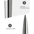thumbnail image 4 of 1PACK Business Ballpoint Pen, Luxury Portable Automatic Press Ballpoint Pen Give A Pen Bag for Business, School, Calligraphy Tools, Souvenirs, Gifts(1, 4 of 5
