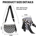 thumbnail image 2 of Gynky Checkered Crossbody Bag Bum Bags for Women, Spacious Nylon Shoulder Handbag Purse Fanny Packs Belt Bag, 2 of 6