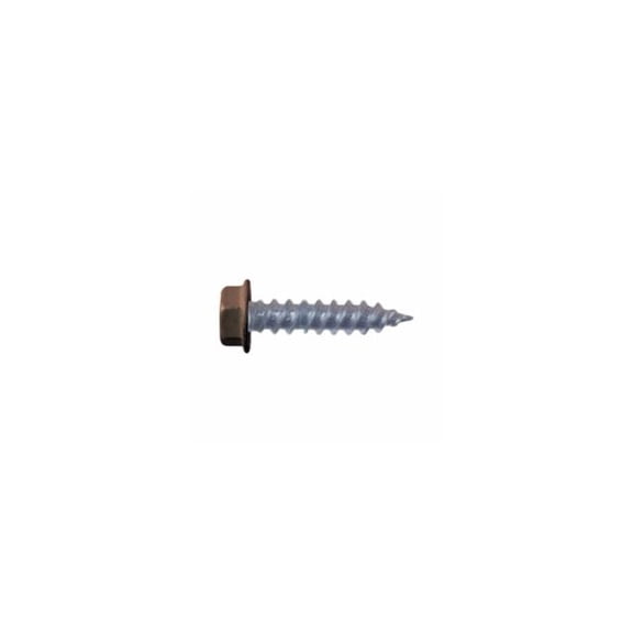 AP Products 012-TR50 BR 8 X 1-1/2 #8 Brown Hex Washer Head Screws, 1-1/2" / Pack of 50