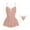 Rose Gold, variant on Women Lace Nightgown Sleepwear Chemise V-Neck Cute Loungewear Nightshirt Mini Dress Ladies Pajamas Dress Purple One Size