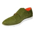 thumbnail image 4 of Men Tayno Dressy Casual Soft Suede Comfortable Double Buckle #Freshman Green, 4 of 8