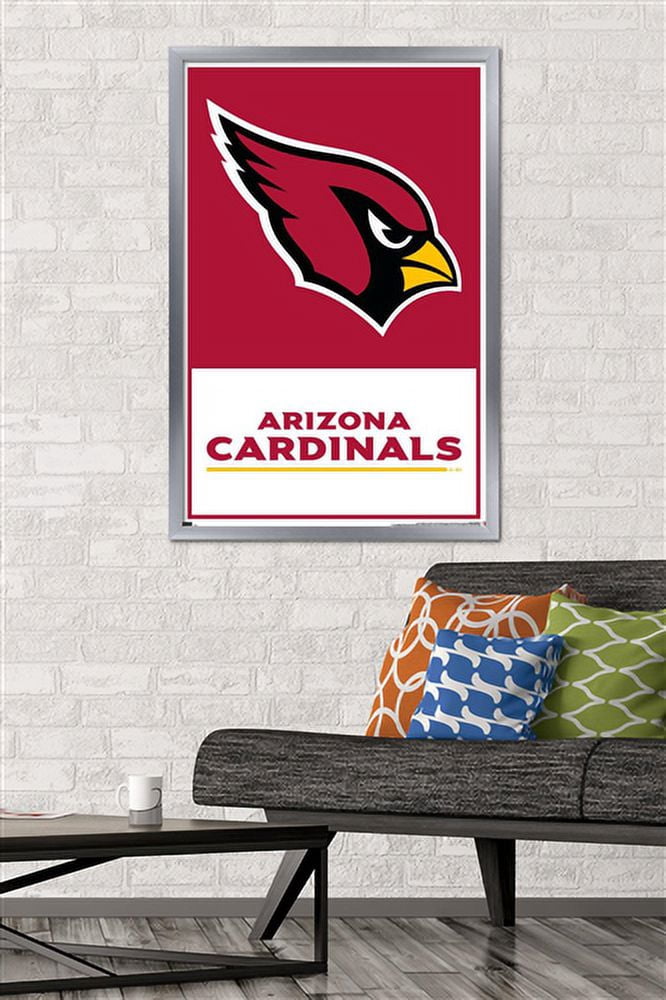 NFL Arizona Cardinals - Logo 21 Wall Poster, 22.375" x 34", Framed