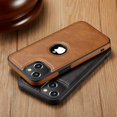 thumbnail image 2 of Casus Logo View Classic Slim Leather Case for iPhone 14 - Brown, 2 of 8