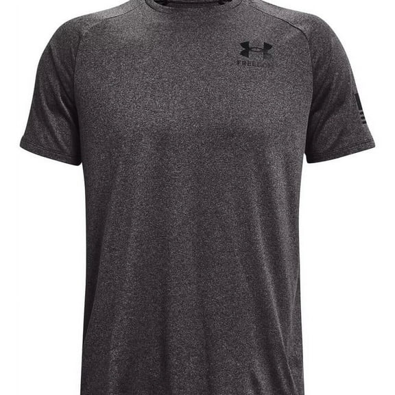 Under Armour 1369468021SM Freedom Tech Carbon Black Size SM Mens T-Shirt