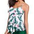 thumbnail image 3 of Tankini Swimsuits for Women Layered Ruffle Flounce Tankini Top with Boyshorts Two Piece Bathing Suits, 3 of 9