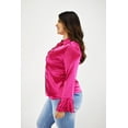thumbnail image 2 of Blusa manga poeta Roman Fashion /Tallas Extras, 1010 (Fiusha) fucsia 36, 2 of 7