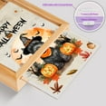 thumbnail image 4 of Happy Halloween Scottish Terrier Witches Hat Pumpkin Carving Acrylic Plaque with Wood Photo Frame Box Scottie Dog Lover Gifts Light Box - 02019, 4 of 5