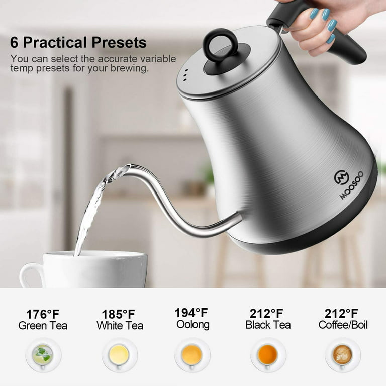 MOOSUM Electric Gooseneck Kettle Temperature Control, Coffee Kettle ne -  appliances - by owner - sale - craigslist