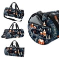 thumbnail image 3 of Christmas Gym Bag with Shoe Bag, Luggage Bag, Large Capacity Swim Bag for Sports. Size 17.7 Inches with Interior Zipper Pocket., 3 of 6
