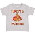 thumbnail image 3 of Inktastic Turkey and Touchdowns Cute Thanksgiving Football Design Boys or Girls Toddler T-Shirt, 3 of 5
