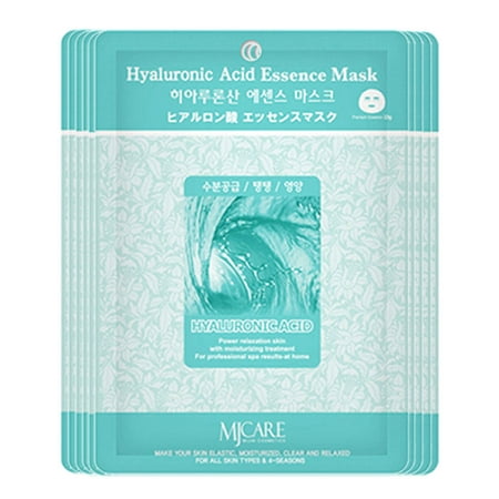 The Elixir Beauty MJ Korean Cosmetic Mask Pack Sheet Hyaluronic Acid Essence Mask, Elastic Moisturized Clean Relaxed (35 (Best Korean Beauty Essence)