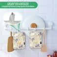 thumbnail image 4 of Yayeee Pot Holders Kitchen Heat Resistant with Pocket 7"x9.8" Cotton Oven Cooking Hot Pads, Purple Floral Rabbit, 4 of 7