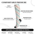 thumbnail image 2 of Pofeuu Colorful Geometric Print Compression Socks for Women & Men Circulation - Best Support for Nurses,Running,Athletic,Sports, 2 of 7