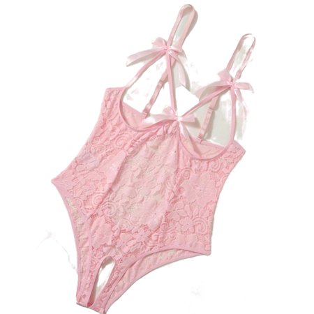 

Teddies Baby Pink Plus Size Sexy Lingerie (Women s)
