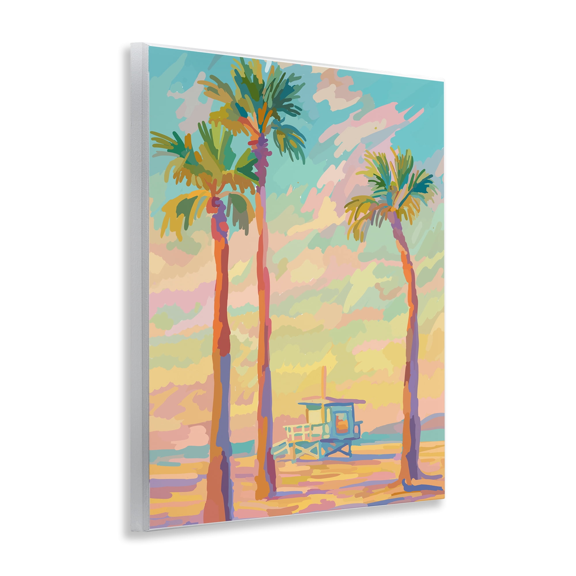 Stupell Industries Beachside Palms Abstraction Wall Plaque Art, design by Amelia Noyes