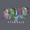 thumbnail image 2 of Girl's Marvel Eternals Silhouettes  Graphic Tee Navy Blue Small, 2 of 4