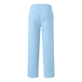 thumbnail image 6 of Men Casual Jogger Sweatpants Elastic Drawstring Waist Straight Leg Soft Breathable Athletic Workout Pants With Side Pockets 4XL, 6 of 8