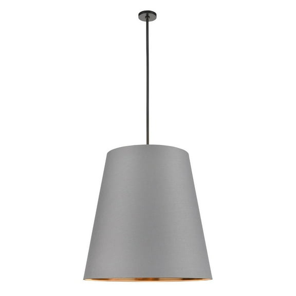 Alora Lighting Pd311030b Calor 3 Light 30" Wide Pendant - Urban Bronze / Grey / Gold