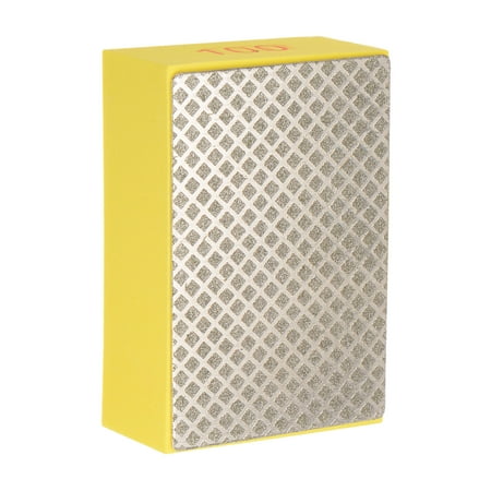 

Uxcell 100 Grits 3.54 x 2.36 Mesh Diamond Hand Polishing Pad Glass Stone Sanding Block