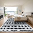 thumbnail image 3 of ODIKA 5x7 Machine Washable Non-Slip Area Rug, Geometric Gray High Traffic Rug with Pad, Gray, 1049378, 3 of 8