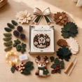 thumbnail image 4 of 3D Fabric Wreath Kit, Hand Assembly Christmas Wreath with Light String and Figures, DIY Holiday Decoration for Door Wall Hanging Winter Home Decor(D), 4 of 6