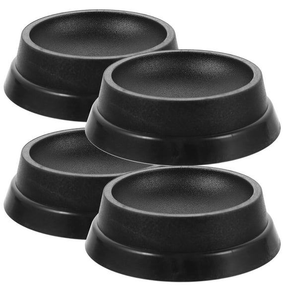 Supvox 4-Pack Black Rubber Chair Leg Caps Floor Protectors Furniture Caster Covers for Scratch Prevention