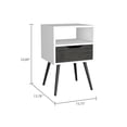 thumbnail image 3 of FM FURNITURE Allie Nightstand, Superior Top, Open Shelf, One Drawer, 3 of 6