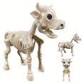 thumbnail image 5 of yotijay Cow Skeleton Statue Animal Sculpture Decor Gift ArtCrafts Haunted House Ornament, 5 of 9