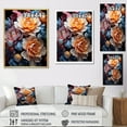 thumbnail image 4 of Designart "Vibrant Life Of Colorful Peonies" Peonies Floater Framed Canvas Wall Art, 4 of 5