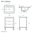 thumbnail image 6 of Swiss Madison SM-BV390-3MB Hugo 24" Free Standing Single Basin Vanity Set - Brown Oak /, 6 of 6
